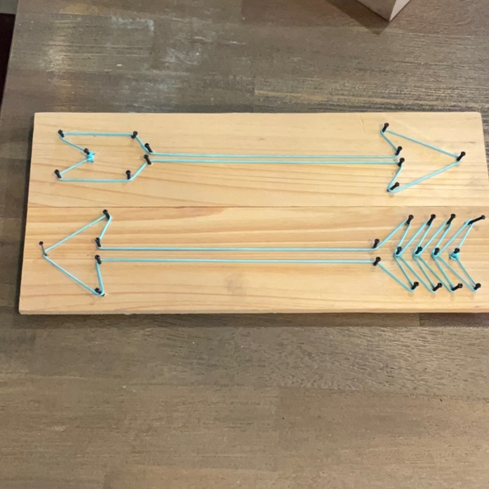 Wooden String Art with Arrows